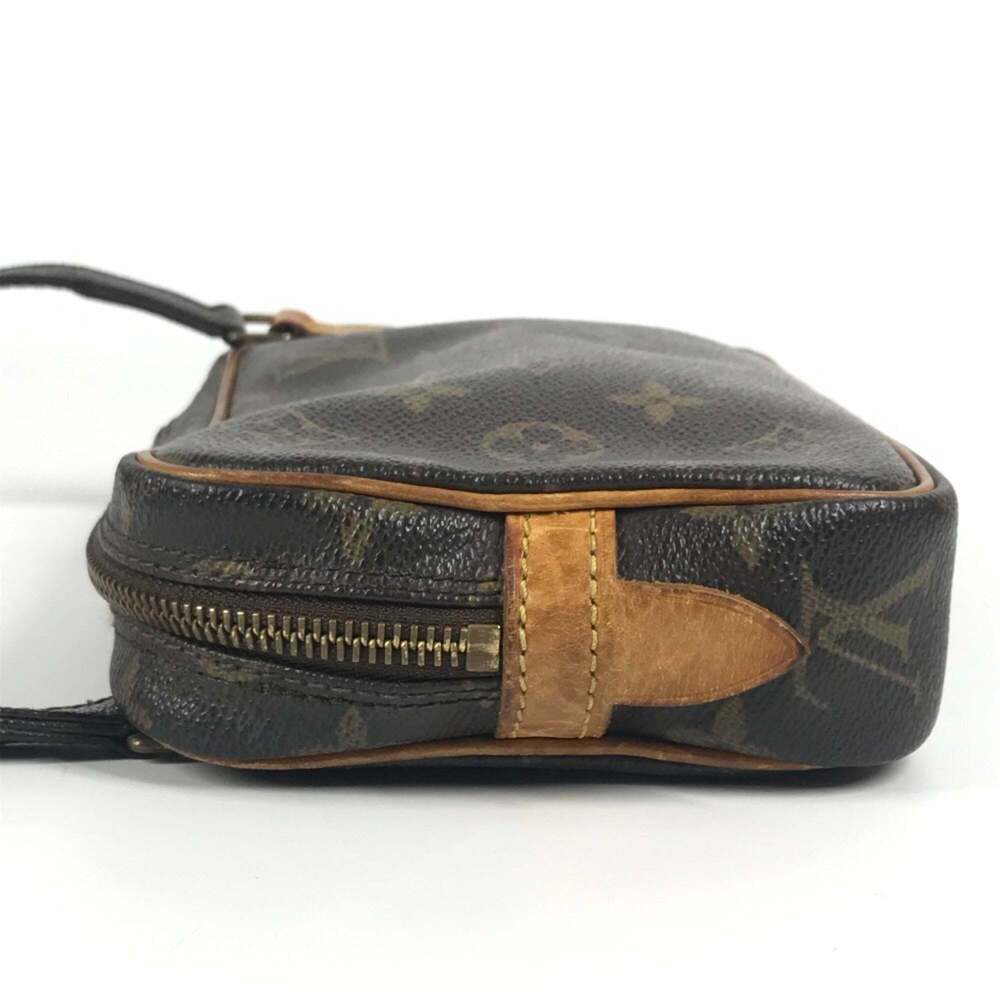 LOUIS VUITTON Authentic Brown Monogram Canvas Pochette Shoulder Bag - Picture 3 of 15